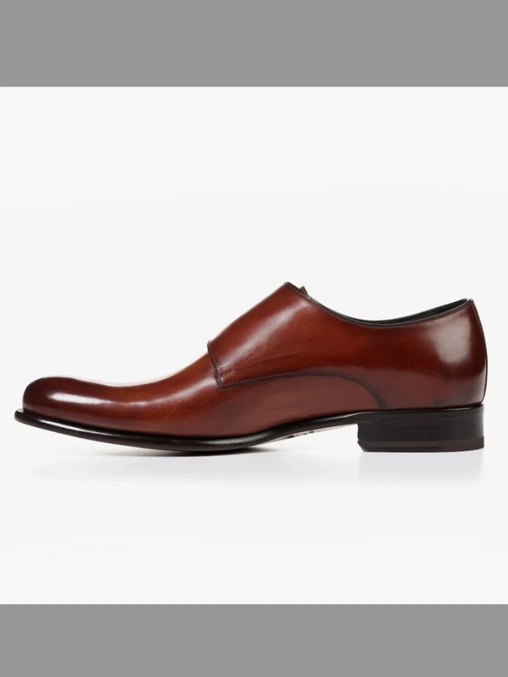 Paul Evans Double Monk Strap Brown Leather Shoes in Size 10